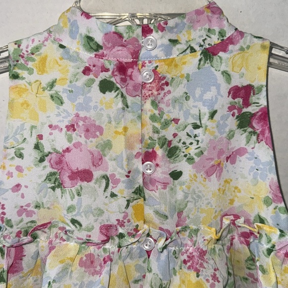 Janie and Jack Girls 6T Multi-Floral Tier Dress - Picture 9 of 9